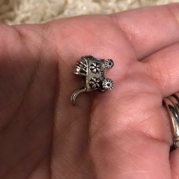 Baby carriage sterling silver charm - Picture 2 of 4